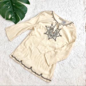 White Stag Bohemian Flowy White Top